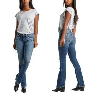 Silver‎ Suki Flap Jeans Medium Wash Size 28 x 33